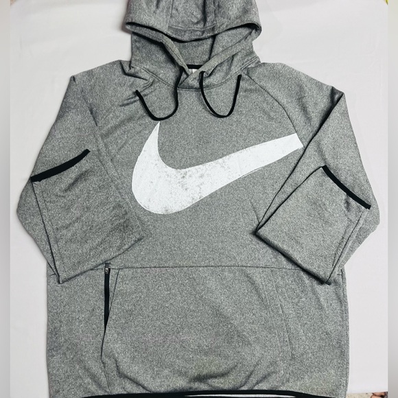 Nike Men's Therma-FIT Pullover Hoodie Grey Size Large NWOT - Picture 4 of 5